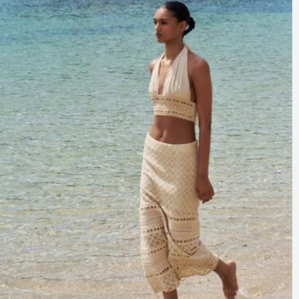 VIRAL NEW ZARA  LUXURY CROCHET SKIRT SIZE SIZE M - Picture 7 of 14